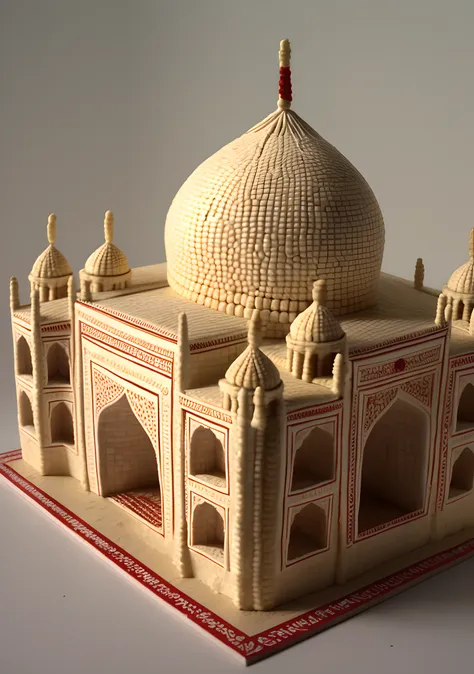 taj mahal made from corn