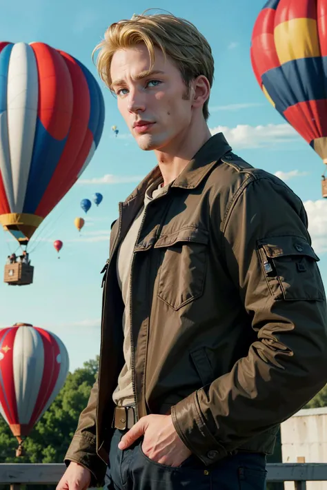 ((ultra detailed, masterpiece, absurdres))
<lora:MCAmerica:0.9>
MCAmerica, 1boy, short hair, blonde hair, blue eyes, Colorful Hot Air Balloons in the Sky