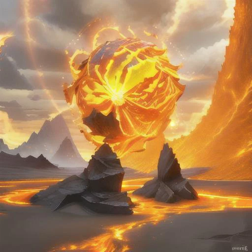 epic landscape, plains, firefalls, fire, volumetric lighting, cinematic lighting, bright colours, highly detailed, traditional media, realistic, <lora:Clothing - Ember Armor_v2:0.7> embers, glowing, burning <lora:Concept - Pyromancer:0.8> <lora:CrystallineAI:0.4> crystallineAI <lora:people_count_slider_v1:-8>