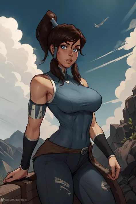 Hyper realistic super detailed sexy woman, Une fille confiante, NSFW, Very detailed, expressions faciales sexy, seductive facial expressions, [:(Face detail: 1.4): 0.4], 16K resolution, 4k resolution, dinamic lighting, High definition resolution, (sexy pose, Position attrayante), (hyper realistic: 1.4), (back light: 1.2), (sun light: 1), (pleine hauteur: 1.8),(contrasting background: 1.5), (Anatomy of the hyperrealistic arm), (Hyperrealistic anatomy of the legs), (peau propre), (lighting cinematic: 1.7), (intime), (Technologie NVIDIA RTX Ray Tracing), (Anatomy of the hyperrealistic arm: 2), (Ventre plat parfait), (image couleur),Create a masterpiece in 4K resolution, ultra-realistic, and extremely detailed, featuring an enthusiastic woman with an attractive and voluptuous physique hiking in the mountains. The hiker is the central character in the artwork, exuding a blend of adventure, determination, and natural beauty as she explores the majestic peaks.

The hiker possesses an alluring and voluptuous silhouette, accentuating her femininity and self-assuredness. She is dressed appropriately for mountain hiking, wearing functional gear that subtly highlights her curves. Her attire reflects her passion for nature while maintaining a seductive style.

The mountainous environment remains grand, with steep peaks, lush valleys, and winding trails. The sunlight beautifully illuminates the landscape, creating striking interplays of light and shadow on the rugged terrain. The surrounding nature is rich in detail, with trees, rocks, and perhaps even wild animals.

The hiker seamlessly interacts with the mountains. She might be climbing towards a summit, crossing a rope bridge over a gorge, or simply pausing to take in the breathtaking view. Her expression is one of determination, wonder at the majesty of nature, and self-confidence