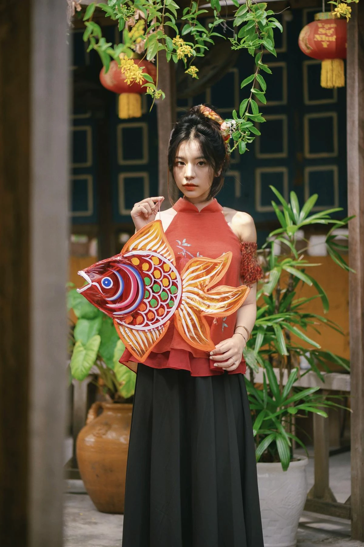 Style-DA, full body shot of a gorgeous 21-year-old Vietnamese girl, (full body, from head to toe:1.4), (black hair:1.2), beautiful, oval shaped face, (detailed skin:1.2), realistic skin, (realistic skin texture:1.2), realistic brown eyes, makeup featuring rosy blush on her cheeks and glossy lips, natural look, imperfect skin, 8k, highly detailed, natural light, broad daylight, life like, (full_body_shot), (instagram, instagram style), ((8K, UHD, realistic, photorealistic, masterpiece, ultrahigh-quality, high_detailed)), (hyperrealistic background, detailed background, photorealistic), ultra high res, (realistic:1.4), (best quality, masterpiece), highly detailed, wrinkled skin, masterpiece,ultra realistic, best quality, (fit body, athletic body, sfw:1.2), (potrait, upper body, smile:-1), full_body_shot, cute cute, 8k,UHD, (colorful background,best quality, ultra high resolution, photorealistic, realistic saturation, realistic coloring), instagram, white dress, cute dress, <lora:add_detail:0.3> , <lora:skin_texture_v2:0.8>, <lora:sica_girl:.02>, (photo posing, aesthetic posing), aesthetic, bright color, high exposure, standing, <lora:ip-adapter-faceid-plusv2_sd15_lora:1>, <lora:InstantPhotoX3:.4>, pastel color, cold color, cold saturation, cold hue, blue theme, fair skin, pale skin