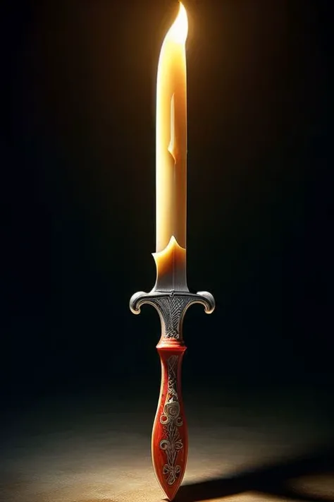 mad-candle knife,<lora:Candles_SDXL:0.8>,, (masterpiece, best quality, high quality, highres, ultra-detailed),