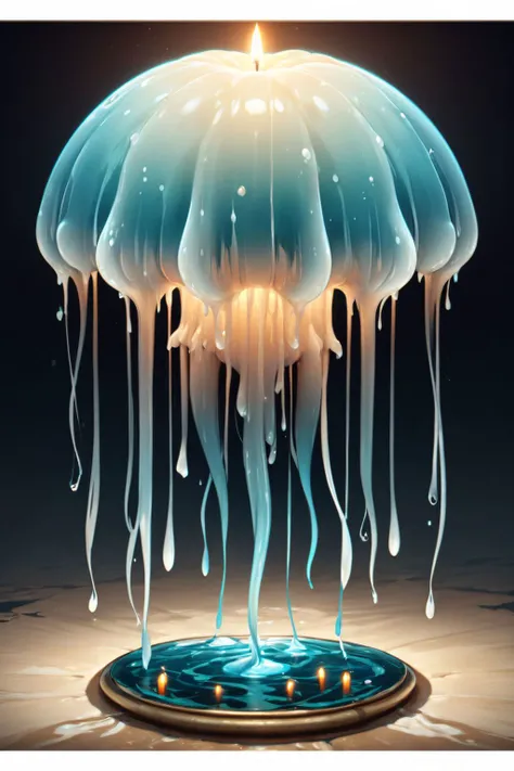 mad-candle jellyfish,<lora:Candles_SDXL:0.7>,, (masterpiece, best quality, high quality, highres, ultra-detailed),