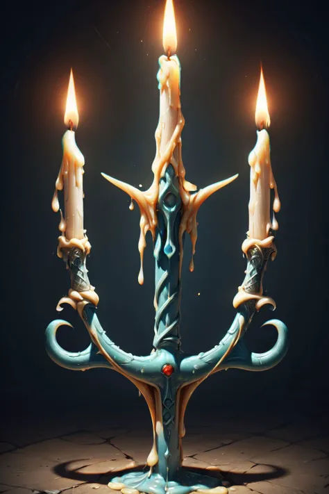 mad-candle trident,<lora:Candles_SDXL:0.7>,, (masterpiece, best quality, high quality, highres, ultra-detailed),