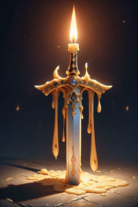 mad-candle sword,<lora:Candles_SDXL:0.7>,, (masterpiece, best quality, high quality, highres, ultra-detailed),