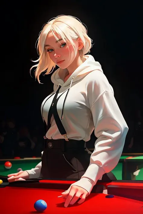 DEN_wettmelons_OF,
(playing snooker in a dark atmospheric pool hall wearing casual clothing and a hoodie, atmospheric, snooker, cue, playing snooker, leaning over the table:1.1),
bokeh, f1.4, 40mm, photorealistic, raw, 8k, textured skin, skin pores, intricate details <lora:epi_noiseoffset2:1>, epiCRealism <lora:ClothingAdjuster3:-1>