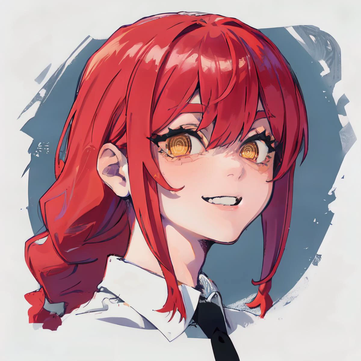 <lora:hypnored:1>, spiral eyes, @_@, yellow eyes, glowing,