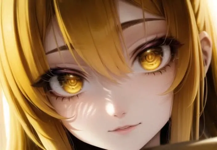 8k, masterpiiece, high quality, portrait of (very cute young girl, big anime yellow  eyes, (abyss in eyes), dress. soft light, light particles) <lora:hypnosisSpiralEyesPupils_circleV10:0.8> <hypernet:axsensInspired_axsensV7:0.3>