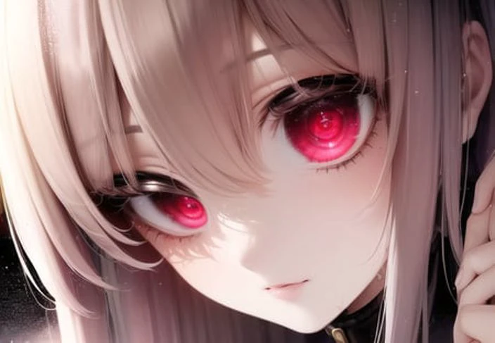 8k, masterpiiece, high quality, portrait of (very cute young girl, big anime red eyes, (water in eyes), dress. soft light, light particles) <lora:hypnosisSpiralEyesPupils_circleV10:0.8> <hypernet:axsensInspired_axsensV7:0.3>