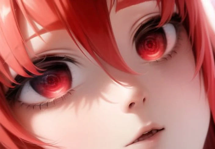 8k, masterpiiece, high quality, portrait of (very cute young girl, big anime red eyes, (water in eyes), dress. soft light, light particles) <lora:hypnosisSpiralEyesPupils_circleV10:0.8> <hypernet:axsensInspired_axsensV7:0.3>