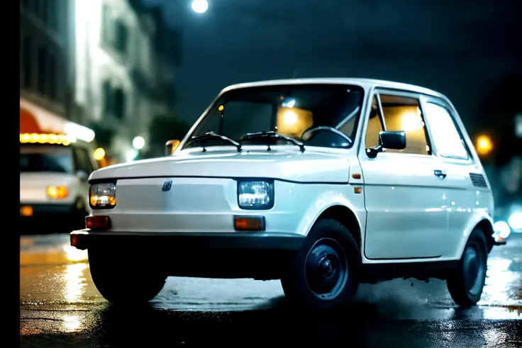 cinematic film still photo of white fiatntwsxp car in a street of wasaw, after rain, night
<lora:locon_fiatonetwosixp_v1_from_v1_64_32:1.15> . shallow depth of field, vignette, highly detailed, high budget, bokeh, cinemascope, moody, epic, gorgeous, film grain, grainy