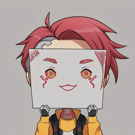score_9, score_8_up, score_7_up, <lora:PaperLikeFacePony:0.8>
PaperLikeFace,1boy,:3,robot,cyberpunk,holding paper with emoji face