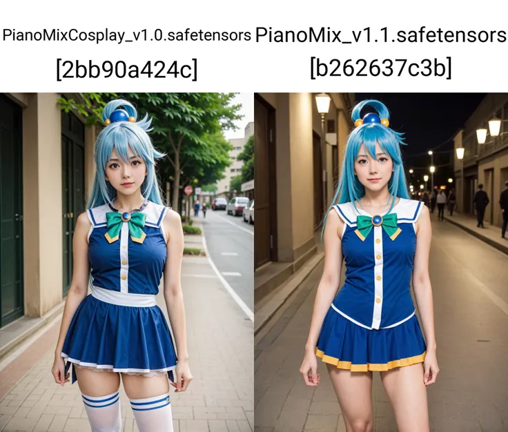 1girl, aqua \(konosuba\), kono subarashii sekai ni shukufuku wo!,
cosplay, costume, official art, photo, perfect lighting, rating_safe, outside, street, cowboy shot,looking at viewer,