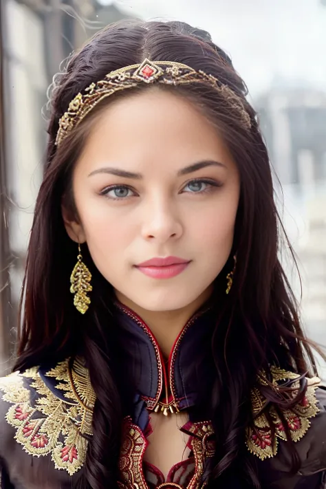 Kristin Kreuk, winter, St. petersburg of the 19th century, Russian clothes of the 19th century, silky skin, full body height, (skin texture:1.2), (high detailed skin:1.3), 19th century, ambient smoke, (hyperrealism), cinematic, grain of old film, 8k uhd, dslr, retro color  <lora:kristinKreukLora_v1:1>