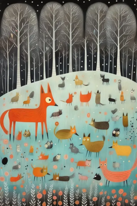 <lora:Tracie Grimwood Style:1>Tracie Grimwood Style - an original artwork in the style of Jane newland