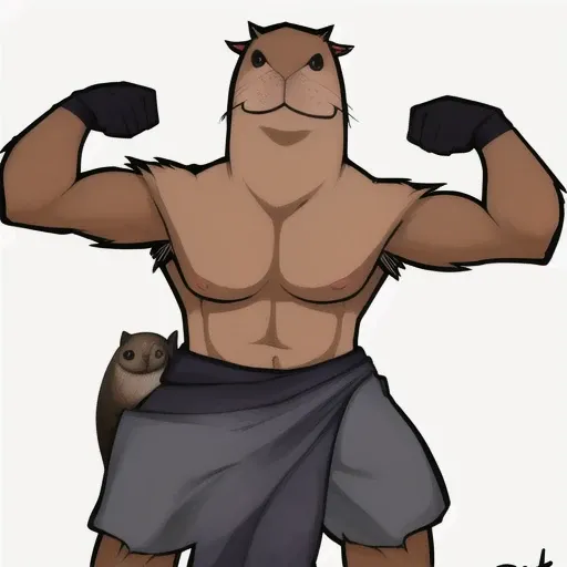 <lora:capybara:1>capybara, muscle
