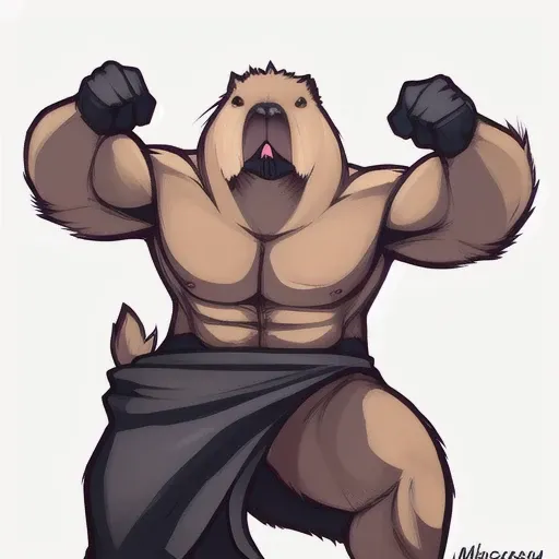 <lora:capybara:1>capybara, muscle