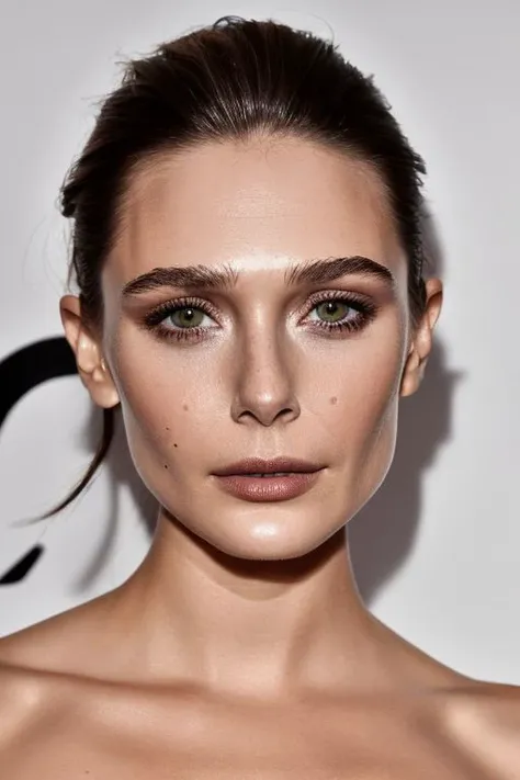 ols, closeup portrait of young woman, topless, slick hair, oiled skin,
<lora:CR-ElizabethOlsen-frankyfrank2k:1.0>