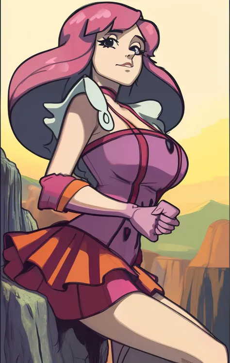GTT woman standing on a cliff
