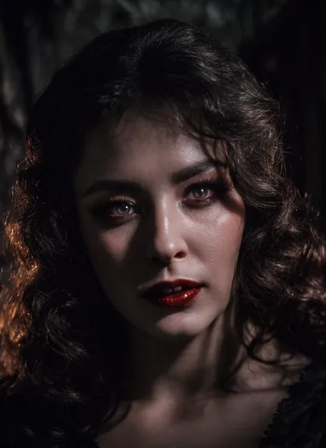stunning creepy portrait photography of sexy vampire lady <lora:anvertinskaya:0.7>, (looking in the camera:1.3), blood on the lips, sexy Victorian dress, (creepy sinister look:1.2), fangs, in the dracula mansion, creepy, detailed face, sharp focus, (epic lighting:1.2), subsurface scattering, f2, 35mm, <lora:LowRA:0.5>