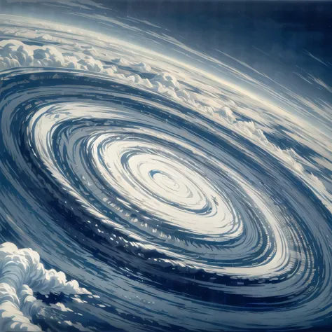 ((best quality)), ((masterpiece)), (detailed), <lora:add_detail:1.6>, an overhead view of a hurricane, <lora:Enso:1.0>