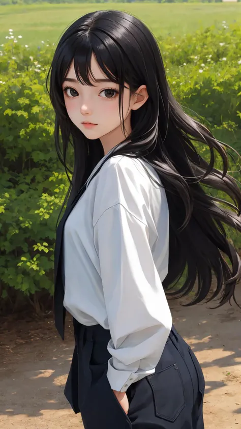 (masterpiece),
(best quality),
looking at viewer,
(wavy hair:0.9),
1girl,
{day|night|dwan},
{black eyes|dark brown eyes},
{black hair|dark brown hair|dark hair},
{long hair|medium hair|short hair},
{indoors|outdoors|nature},
{upper body|cowboy shot},
{medium brest|large breasts|small breasts},