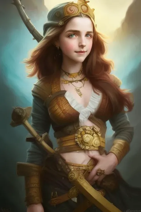 (sks), legend of the cryptids female captain pirate queen, d & d, fantasy, intricate, elegant, highly detailed, colorful, vivid color, digital painting, artstation, concept art, art by artgerm and greg rutkowski and alphonse mucha and ruan jia