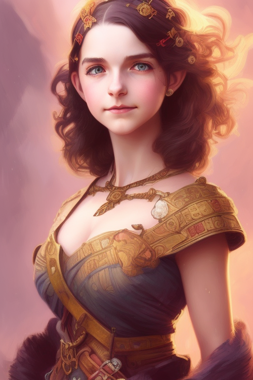A woman with a crown on her head and a dress - SeaArt AI