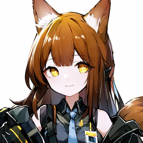 (high quality, high resolution:1.3), 4k, masterpiece,
BREAK
1girl, <lora:Franka:0.9>, Franka, <lora:quan_style:1:1:lbw=1,0,0.5,0,0.5,1,1,1,1,1,1,0.5,0.5,0.5,0.5,0.5,0.5> , quan style, avatar, 1girl, animal ears, upper body, fox ears, brown hair, tail, yellow eyes, necktie, shirt, sleeveless shirt, grey necktie, off shoulder, jacket, smile, standing, id card, simple background, white background, <lora:NoiseOffset_v2:1.0><lora:NoiseOffset_v2:1.0>