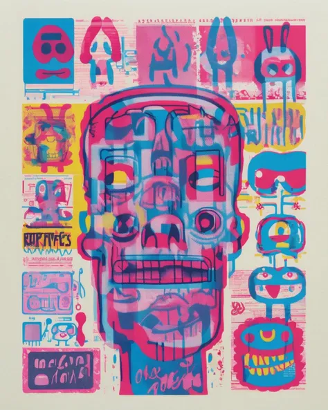 a overprint effect , overprint_effect , overlayed, Brian Fies , Jon Burgerman , Julia Wertz , <lora:Overprint_effect_sdxl:1.0>