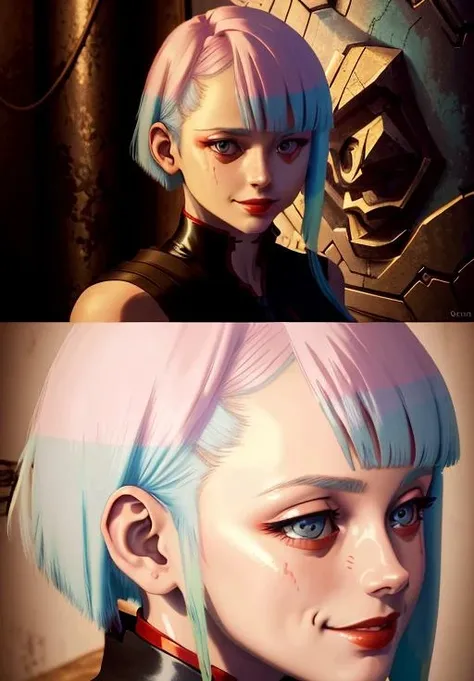 <lora:cyberpunk_edgerunners:0.7>, Lucy, 1girl, solo, portrait, smile,, (masterpiece, best quality, absurdres, detailed, ultra-detailed:1.3), (highly detailed, high quality:1.3)