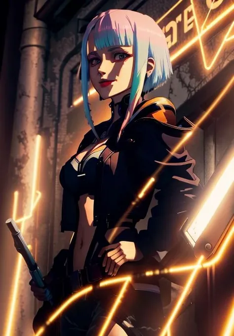 <lora:cyberpunk_edgerunners:0.7>, Lucy, 1girl, solo, portrait, smile,, (masterpiece, best quality, absurdres, detailed, ultra-detailed:1.3), (highly detailed, high quality:1.3)