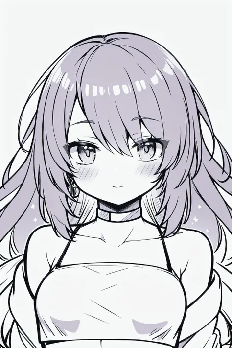 masterpiece, best quality, ultra detailed,
petite, short girl, moona hoshinova, crop top, bare shoulders, choker, large breasts,
portrait, night, street,
monochrome, lineart, white background,
<lora:moonaHoshinovaV2:0.8>