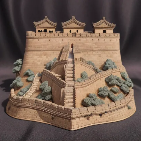 <lora:M1n14tur3:0.9>,photo of (M1n14tur3:1.1) ceramic sculpture of the (Great Wall in China:1.3),landscape architecture render,photo realistic,ornate,studio photograph,sitting on a wooden counter with a black cloth background,bokeh,tilt shift,super detailed,intricate,dramatic,shadows,beautiful,insane details,hyperdetailed,8k wallpaper,uhd,hdr,high contrast,