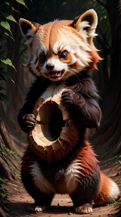 <lora:WrongHole:1>WrongHole Red panda cub, (Masterpiece:1.3) (best quality:1.2) (high quality:1.1)