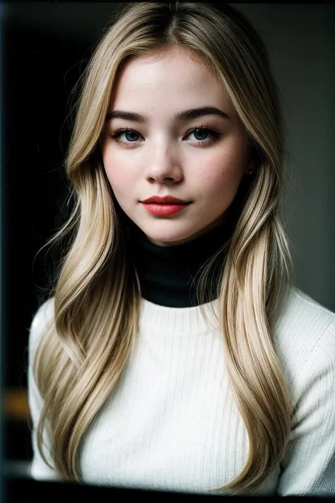 photo of beautiful (Fr3y44ll4n_HM-135:0.99), blonde, a woman, perfect hair, surprised, (modern photo), wearing turtleneck and long pants, portrait, 85mm, (analog, cinematic, film grain:1.3), (__advancedWildcardsScienceFictionKit_v10/advanced-science-fiction-locations__), detailed eyes, professional pose, painted lips, (epiCPhoto), (looking at viewer:1.1), (cinematic shot:1.3), (natural lighting, lit from above), <lora:add_detail:0.5>