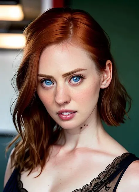 portrait of Deborah Ann Woll, surprised , wearing silk , with brown Bob , background classroom epic (photo, studio lighting, hard light, sony a7, 50 mm, matte skin, pores, colors, hyperdetailed, hyperrealistic), <lyco:Deborah Ann WollV7:1>