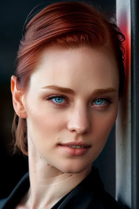 full color photo of skswoman, (slick hair:1.0), tilted angle shot,
 <lora:Deborah Ann WollV2:1>