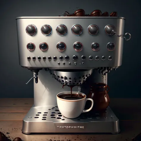 <lora:TrypophobiaAI-000008:.9>, TrypophobiaAI coffee machine