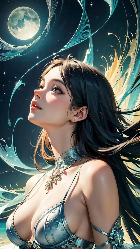 (masterpiece, top quality, best quality, official art, beautiful and aesthetic:1.2), (1girl), extreme detailed,(fractal art:1.3),colorful,highest detailed