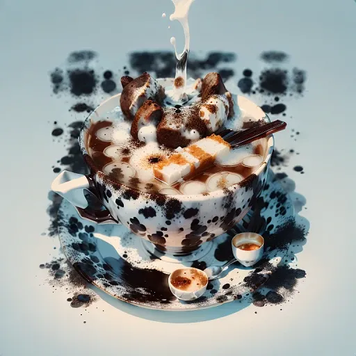 milk tea,teacup, layered textures, lots of details, absurdres, high quality, <lora:add_detail:1>
