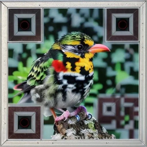 long shot scenic professional photograph of (masterpiece, best quality:1.2), ultra-detailed, green body,red spot , long thin beak, homing bird, (realistic:1.5), <lora:EdobBirds_v1.0:1>, perfect viewpoint, highly detailed, wide-angle lens, hyper realistic, with dramatic sky, polarizing filter, natural lighting, vivid colors, everything in sharp focus, HDR, UHD, 64K, detailed skin texture, (blush:0.2), (goosebumps:0.3), subsurface scattering