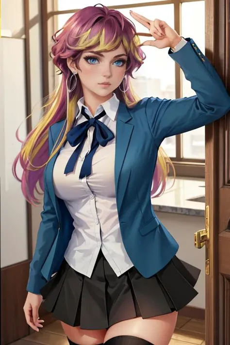 (masterpiece, best quality:1.2), solo, 1girl, seraphina, looking at viewer, blue jacket, shirt, neck ribbon, skirt, thighhighs, cross earrings <lora:unordinary_seraphina:1>, <lora:DetailedEyes_V3:3>, <lora:add_saturation:1.4,
fellatio, 1boy, huge_penis, big_boobs,