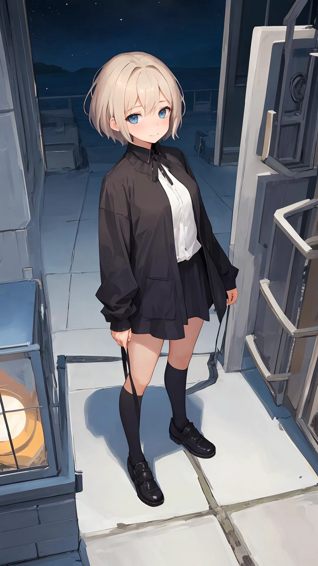 (masterpiece,best quality), on front, 1girl, top view,
looking at viewer, full body, outdoors,
{fantasy|modern|science fiction},
{long hair|short hair}, (wavy hair:0.8),
{dawn|night},
{blue eyes|black eyes|grey eyes},
{shy|happy|sad|smile},