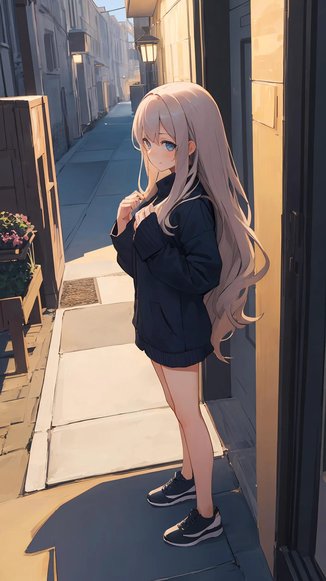 (masterpiece,best quality), on front, 1girl, top view,
looking at viewer, full body, outdoors,
{fantasy|modern|science fiction},
{long hair|short hair}, (wavy hair:0.8),
{dawn|night},
{blue eyes|black eyes|grey eyes},
{shy|happy|sad|smile},