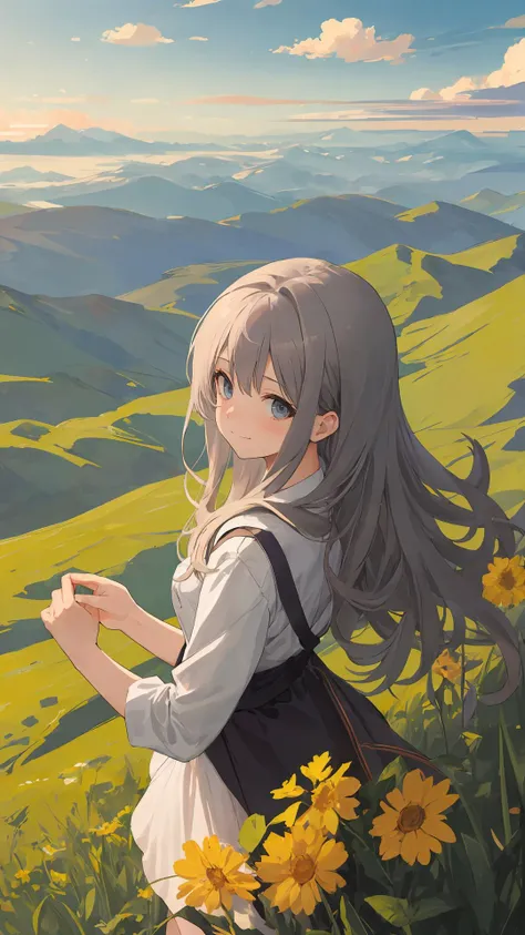 (masterpiece,best quality), on front, 1girl, cloudy sky, top view,
looking at viewer,
{long hair|short hair}, (wavy hair:0.8),
cowboy shot,
outdoors,
{day|dawn|night},
{blue eyes|black eyes|grey eyes},
{fantasy|modern|science fiction},
{shy|happy|sad|smile},