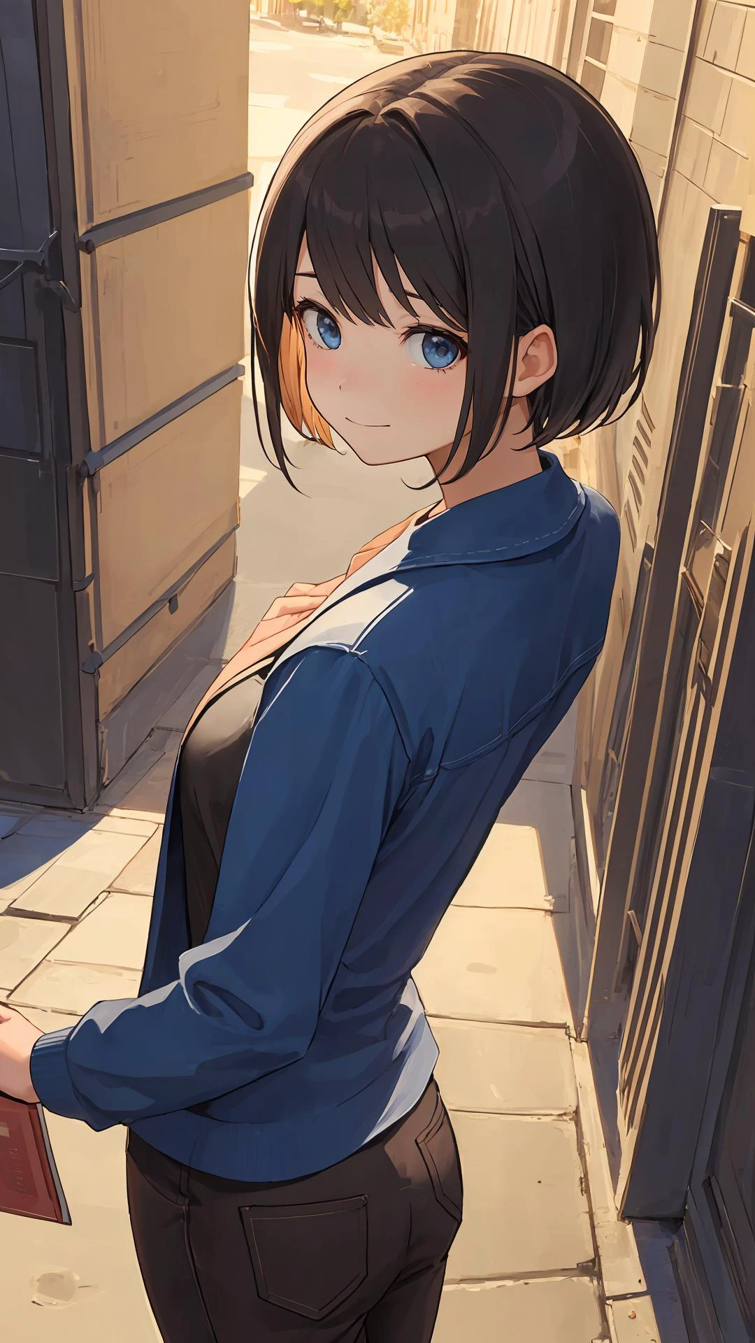 (masterpiece,best quality), on front, 1girl, top view,
looking at viewer, cowboy shot, outdoors,
{fantasy|modern|science fiction},
{long hair|short hair}, (wavy hair:0.8),
{day|dawn|night},
{blue eyes|black eyes|grey eyes},
{shy|happy|sad|smile},