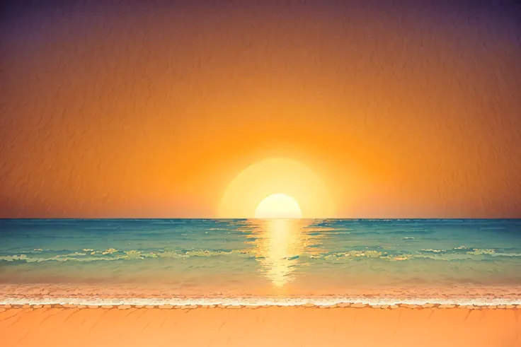 (masterpiece, top quality, best quality, official art, beautiful and aesthetic:1.2) minimalist sunset, beach, palm trees, ocean, orange theme <lora:MinimalLandscape:1.0>, minlan1  <lora:Goodsell_v1:1.0>