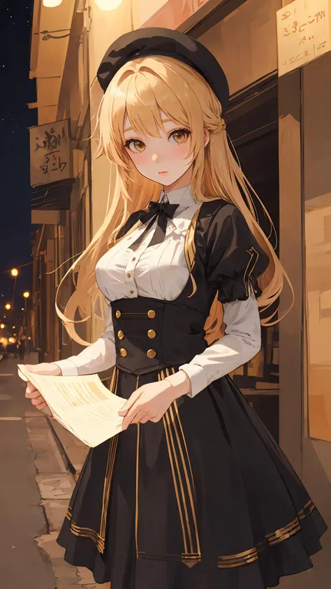 {Voluminous updo|natural wavy|upd|pixie cut}, looking at viewer,  (cinematic:0.7), depth of field, 
masterpiece, best quality, outdoors, night, (character on front:1.3),
ivory hair, gold eyes,