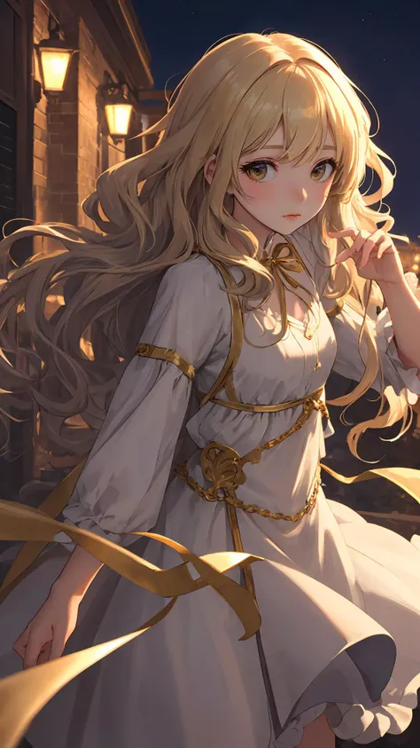{Voluminous updo|natural wavy|upd|pixie cut}, looking at viewer, (cinematic:0.7), depth of field,
masterpiece, best quality, outdoors, night, (character on front:1.3),
ivory hair, gold eyes,